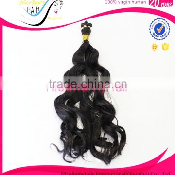 Top quality Wholesale body wave hair extension 100% double drawn viegin hair hand tied weft