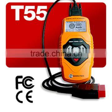 Multi-function OBD2/EOBD diagnostic tool VAG auto code reader T55-Reset oil reset for Audi and VW,multilingual