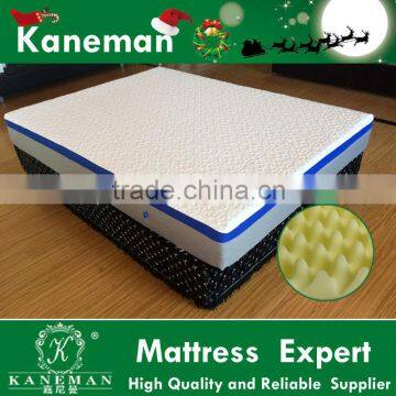 Orthopedic latex and wave foam mattress vaccum compressed in a box