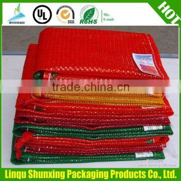 packing bag for firewood / L-sewing leno mesh bag for packing kindling / bag for kindling log