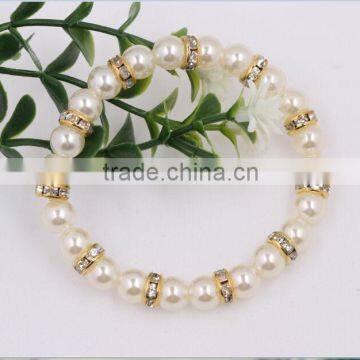 New Natural Fashion Style Women Gold Plated Pearl Bracelet