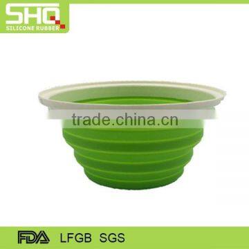 Eco-friendly collapsible silicone bowl