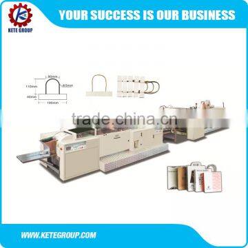 KTPM-B4 Fully automatic paper bag making machine with handle in line