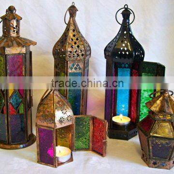 candle lantern multi color sp-415