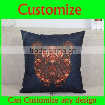 OEM 100% cotton printed throw pillows