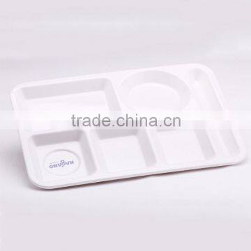 New China Products for Sale Super White 6 Compartment Melamine Plate photo-2