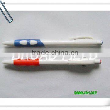 2014 No1. Cheap transparent ball pen for promotion pen clips