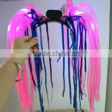 Flashing hair band with 10 leds