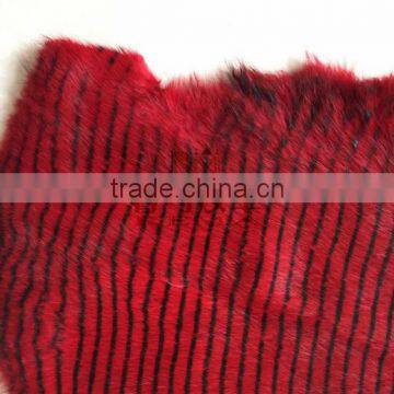 Low dyeing rabbit skin