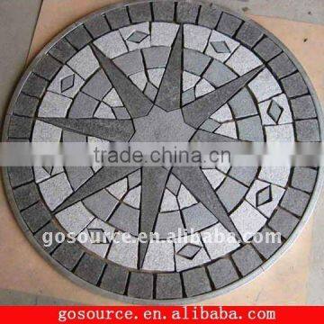 Round Granite mesh paving stone