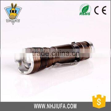 JF High power XPE LED wholesale stretch focus aluminum torch, design lighting, best led flashlight