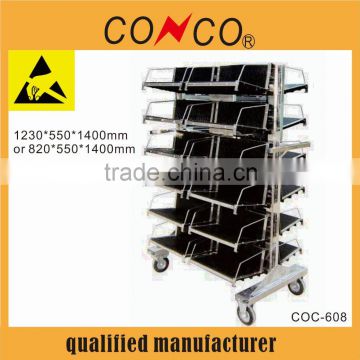 smt esd pcb storage antistatic trolley