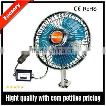 DC 12V 6 Inches Oscillating Auto Fan With Switch