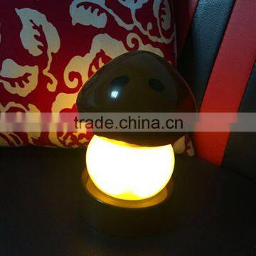 New Promotional Creative Design Cartoon Mushroom Push Control Indoor Battery Operated LED Table Lamp photo-3