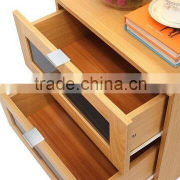 Light Brown General Use Monza Two Drawer Bedside Cabinet photo-2