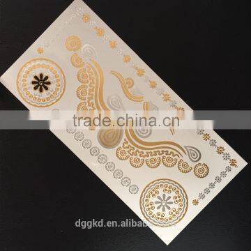 Gold Metallic Temporary Tattoo Fashion Flash Tattoo Bracelet Tattoo Necklace Tattoo Color Tatoo Sticker/temporary Tattoo Sticker