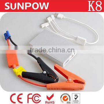 2015 SUNPOW 6000MAH ODM jump starter slim jump starter