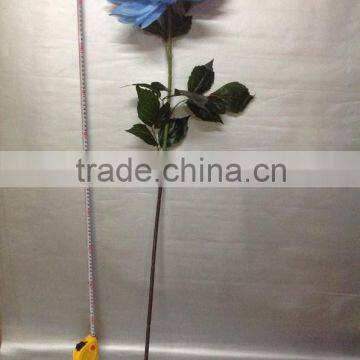 artificial silk single chrysanthemum flowers with leaves