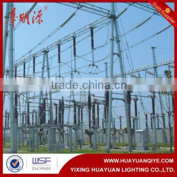 Big sale galvanized power pole, Q235 steel 6m,10m,12m,15m 20m 400kv 33kv 11kv electric power transmission tower pole