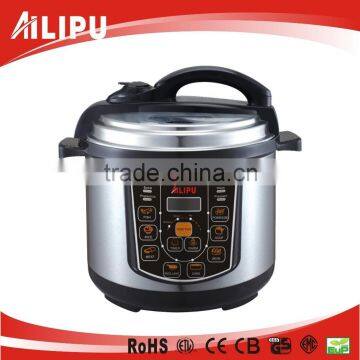 8L capacity and low consumption multifunctional electric pressure cooker with nonstick aluminium/ss pot