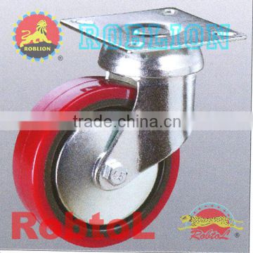 PU caster with PP core plain bearings (itemID:GRHD)-Mary