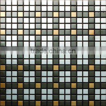 high quality metal gold mixed silver mosaic tile for decoration