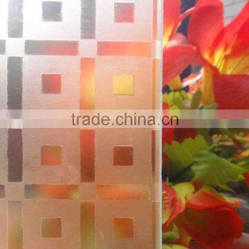 8mm Acid etched glass