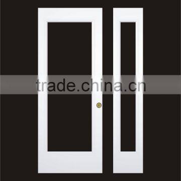 pre cut out steel door with wooden edge,steel door with pre-cutout