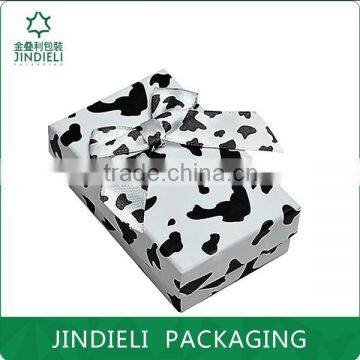 fancy pinting paper jewelry box necklace earrings packaging