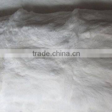 Natural White Color Factory Supply 100% Rex Rabbit Fur Plate for Garments photo-2