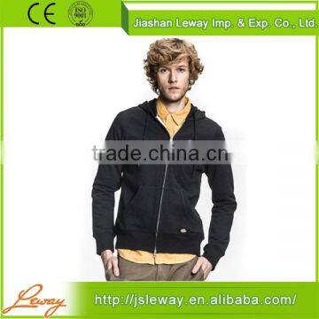 men zip-up custom blank plain hoodies sweatshirt