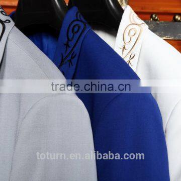 Hot New Products for 2016 High Quality Wholesale Formal Frock Dress Embroidery Design Man's Suits photo-5