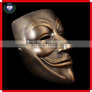 Souvenir Gifts Resin Bronze Color Custom Vendetta Movie Mask