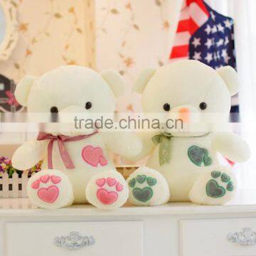 Fashion soft plush toy plush teddy bear with ribbon