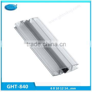 Pvc waterproof strip for glass sliding door ,magnetic shower pvc seal trip