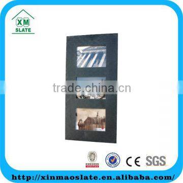 [factory direct] 50x25cm Cut Edge Rectangle Triple Picture Slate Picture Frame Item XK-5025RG1A