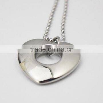 316L Stainless Steel Heart Shape Pendant Fashion Necklace photo-3