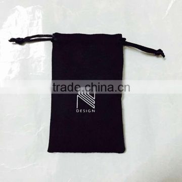 China deep blue drawstring velvet dust bag for handbag,free artwork for you