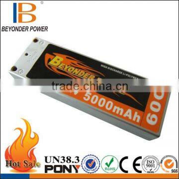 Hangzhou Beyonder Power hard case li polymer battery 3.7v pack for airplane/car/toy with high discharge rate