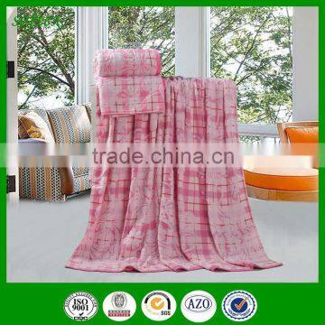 100% cotton terry cloth blanket flower design