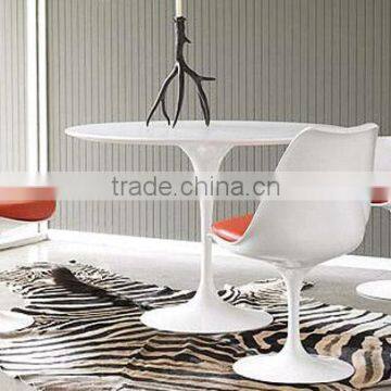 swivel fiberglass tulip dining chair, white tulip chair, dining chair B201