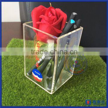 China manufacturer custom made clear acrylic pen display holder & pen box / luxury pen box