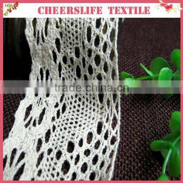 Cotton crochet torchon lace in 6.7cm ,widely used in curtain