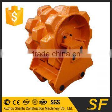 Machinery parts of compactor wheel excavator