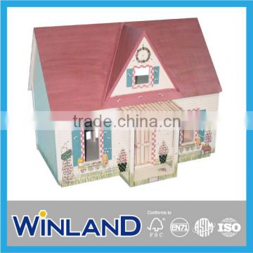 Pretend Play Family Small Wooden Doll House