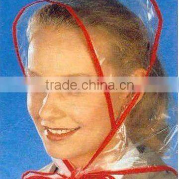 transparentPE/PVC rain hood