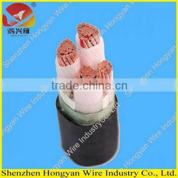 3+1 core copper conductor PVC jacket XLPE insulated armored low voltage power cable