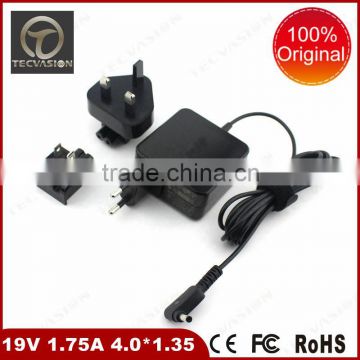 top selling products original ac power supply for asus 19V 1.75A 4.0*1.35mm 33w genuine original laptop ac adapter