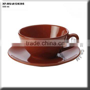 ironstone coffee cup and saucer