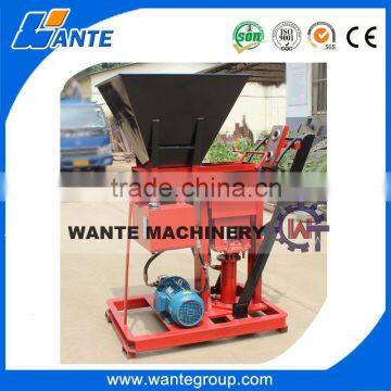 WANTE BRAND small WT1-25 profitable nterlocking brick manufacturing machine